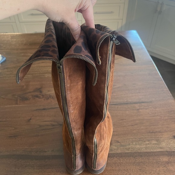 Born Brown Suede Knee-High Boots - Picture 3 of 4